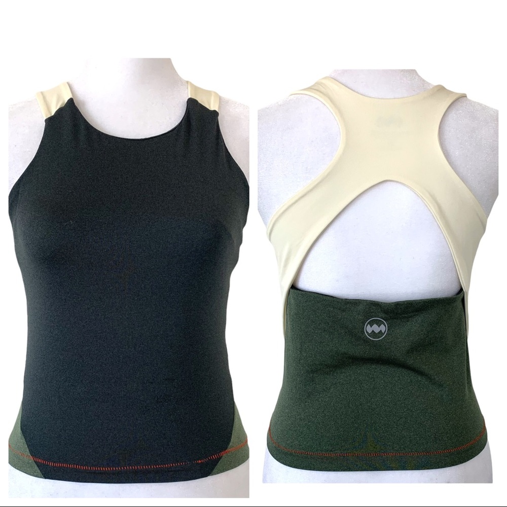 Janji Run For Uganda Open Racerback Color Block Athletic Top Size Medium